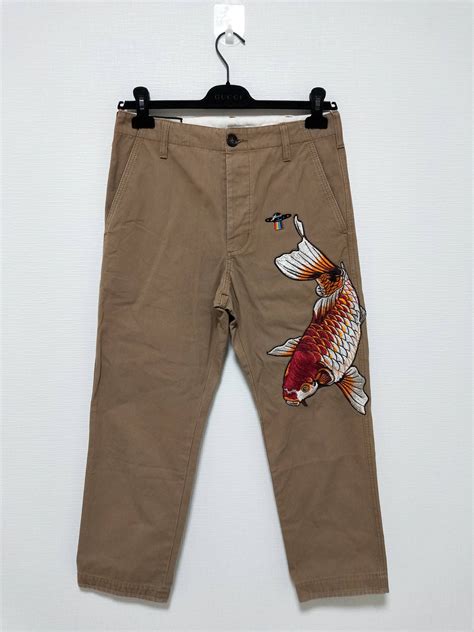 gucci koi fish pants|gucci trousers for women.